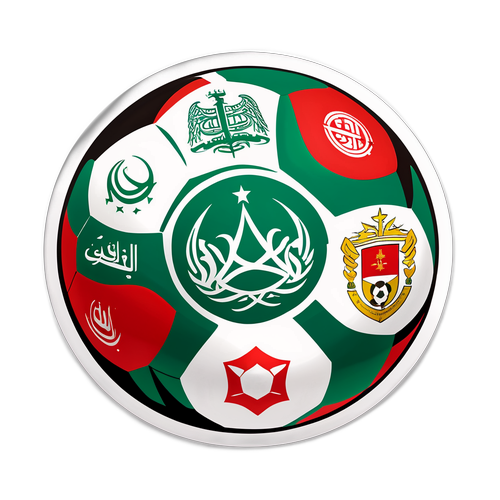 Bol Sepak dengan Logo Liga Profesional Arab Saudi