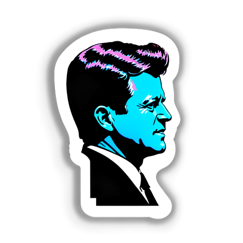 Unveiling the Icon: The JFK Sticker That Revives His Legacy for a New Generation!