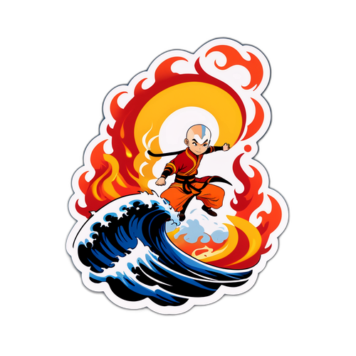 Aang op een Vuurgolf