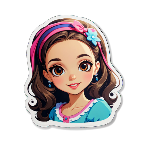 Unlock the Magic of Innocence: The Charming Girl Sticker You Need in Your Life!