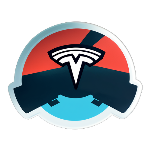 Tesla Valve Design Sticker