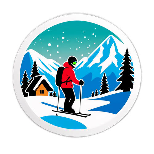 Schneebedeckte alpine Landschaft in Österreich