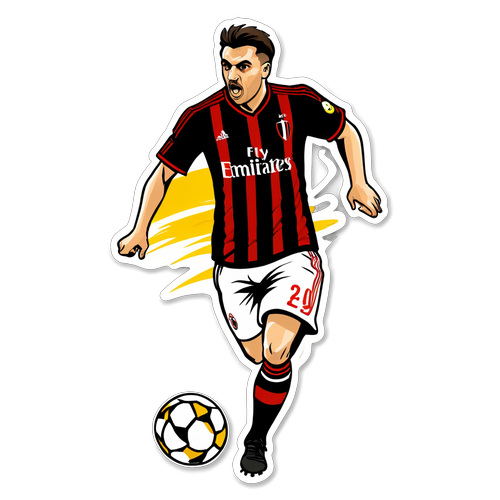 Desain Stiker AC Milan dalam Aksi