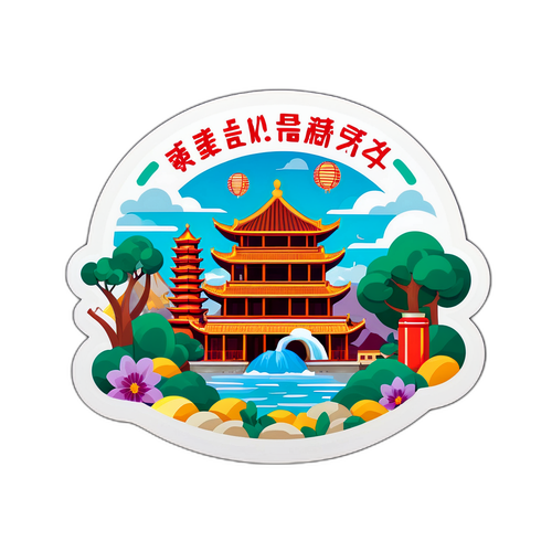 台灣文化富饒的彩券插畫