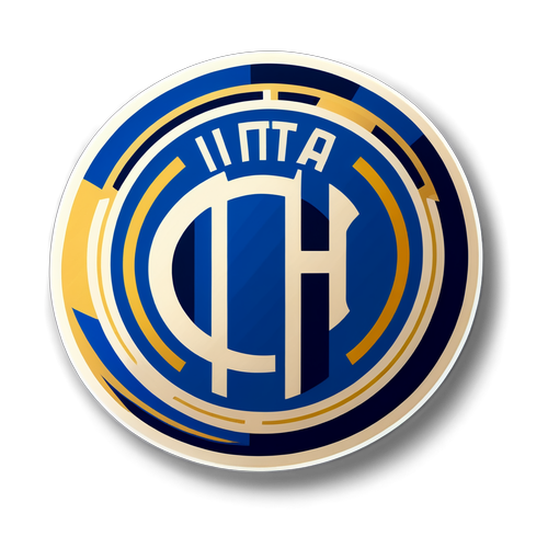 Jasná nálepka vyjadřující vášeň fanoušků Inter Milán