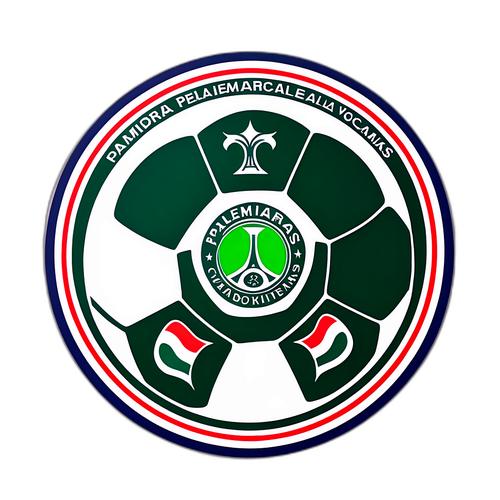 Bir Futbol Topu Üzerinde Palmeiras ve Vitória Takımlarının Sembolleri
