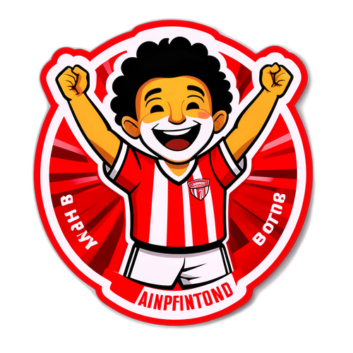 สติกเกอร์แฟนบอลมีความสุขหลังจากเบรนท์ฟอร์ดชนะ