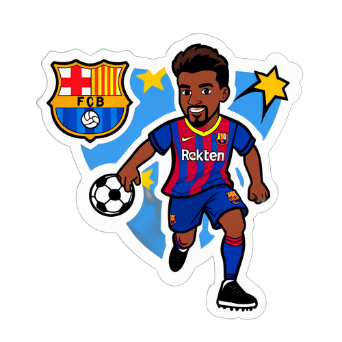 卡通角色踢足球