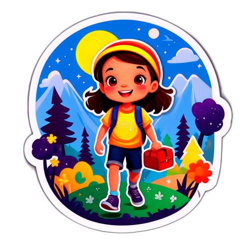 可爱风格校园探索贴纸