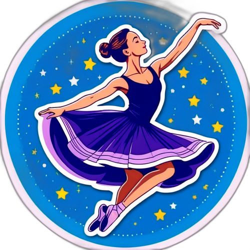 Una bailarina en medio salto
