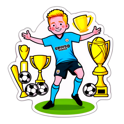 Kevin De Bruyne'in Karikatür Tarzında İllüstrasyonu