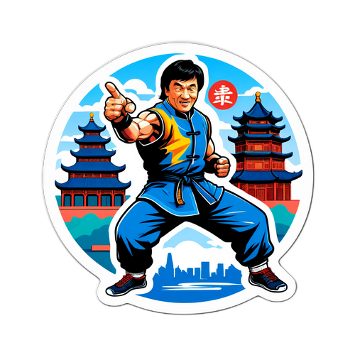 Jackie Chan harci sticker