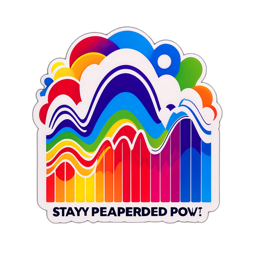 Dynamic na Sticker ng mga Waveform ng Lindol