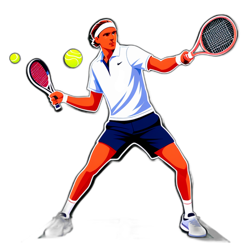 Carson Branstine på tennisbanen