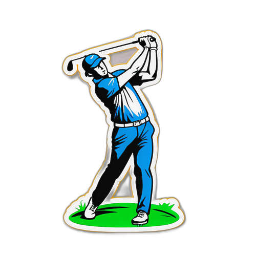 Golfista na Nag-swing