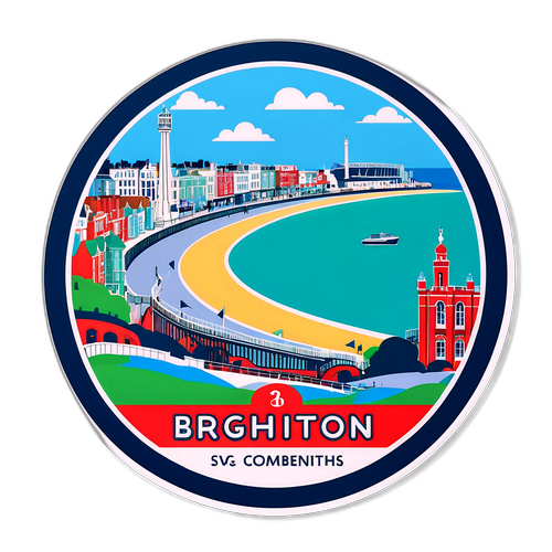 Sticker Pemandangan Indah Brighton