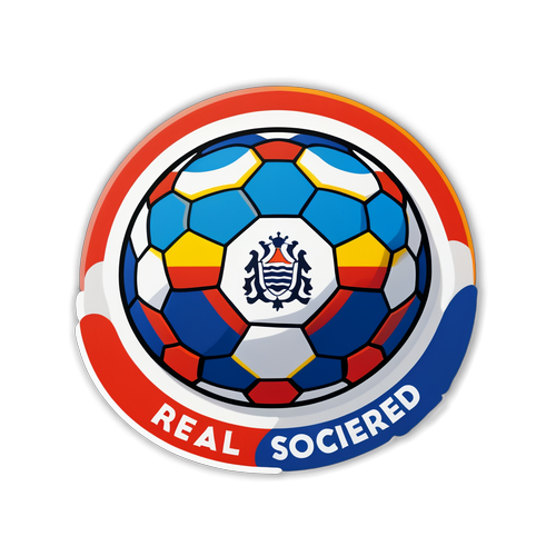 Sticker de Real Sociedad con el fondo del mar