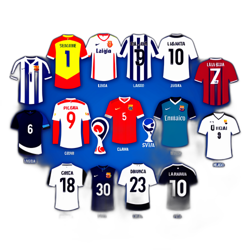 Таблица Ла Лиги в виде командных футболок