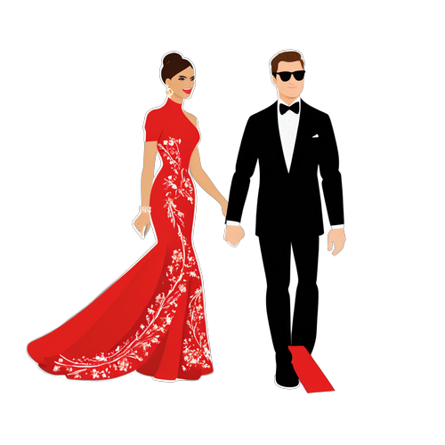 Elegant Met Gala Röda Mattan