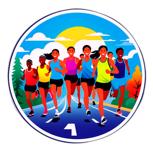 Adesivo Vibrante per Evento Marathon