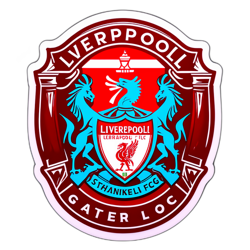 Poster ng Liverpool FC na may Vintage na Pakiramdam