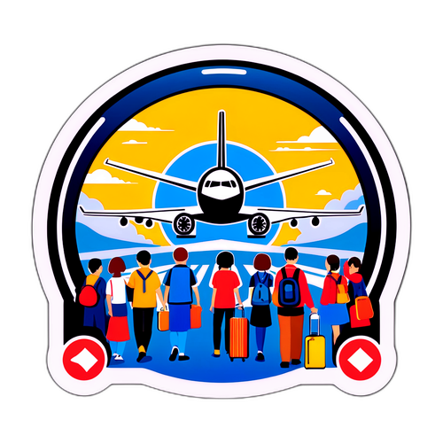 仙台空港の出発ゲートのイラスト