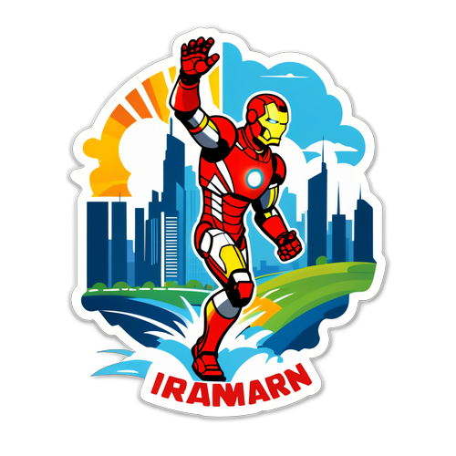 Kraftvolle Athleten im Fokus: Ironman Frankfurt mit atemberaubender Skyline und inspirierenden Slogans!