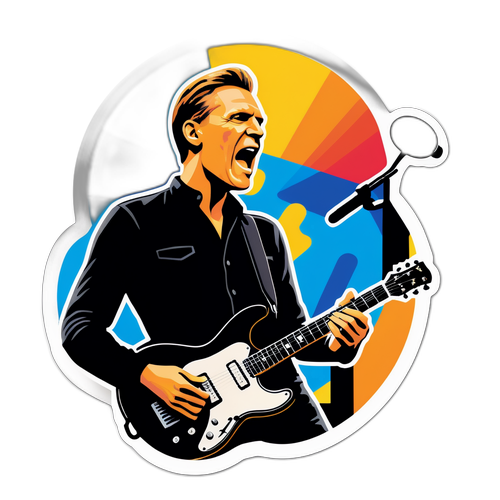 Bryan Adams koncertní nálepka