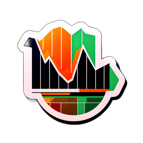 美国股市暴跌经济主题贴纸