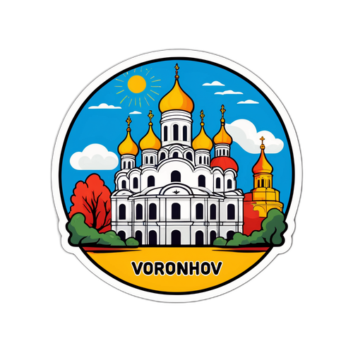 Стикер с символикой Воронежа