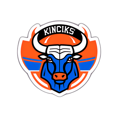 Minimalistik na Disenyo ng Laban ng Knicks at Bulls