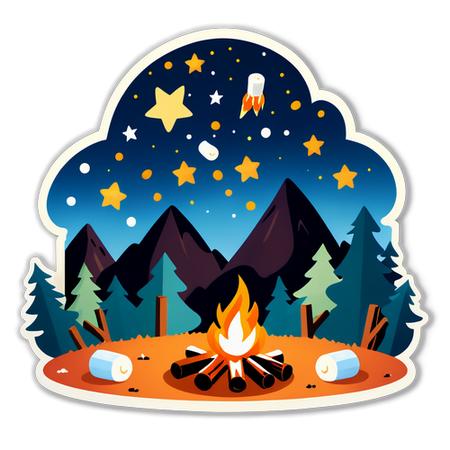 Experience Cozy Campfire Magic: Roast Marshmallows Under a Starry Sky!