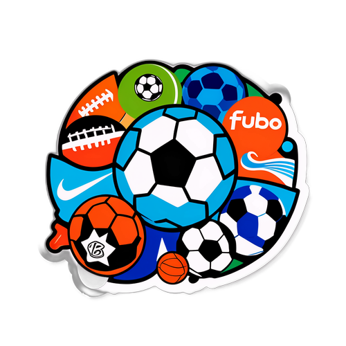 Colorful Fubo TV Sports Sticker