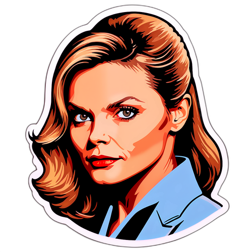 Adesivo retrò di Michelle Pfeiffer