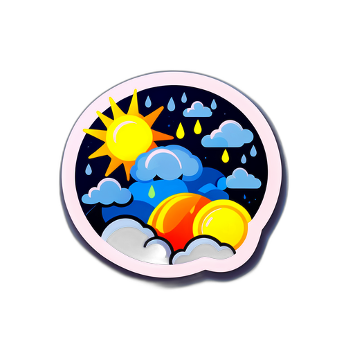 Időjárás Előrejelző Matrica