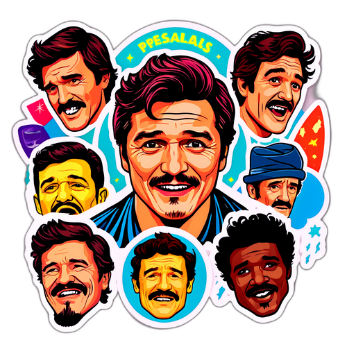 Speelse Illustratie van Pedro Pascal