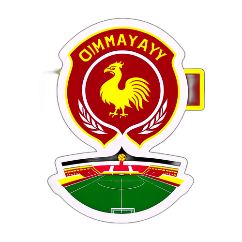 A Ümraniyespor és Galatasaray csapatlogóinak találkozása, feszültséggel teli focijelenet