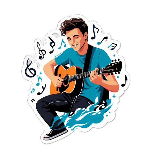 Gavin McKenna spelar gitarr