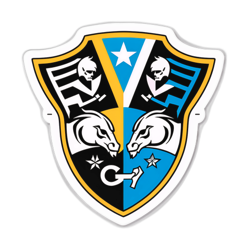 Sticker logo Angers și Marseille