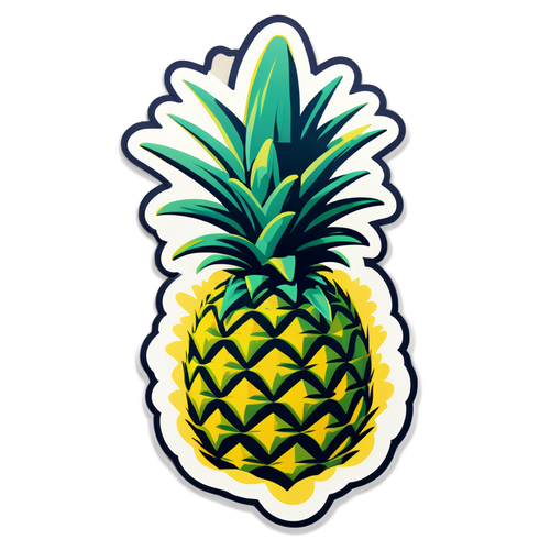 Scopri il Nuovo Must-Have Estivo: L'Adesivo Ananas che Ti Farà Sognare i Tropici!