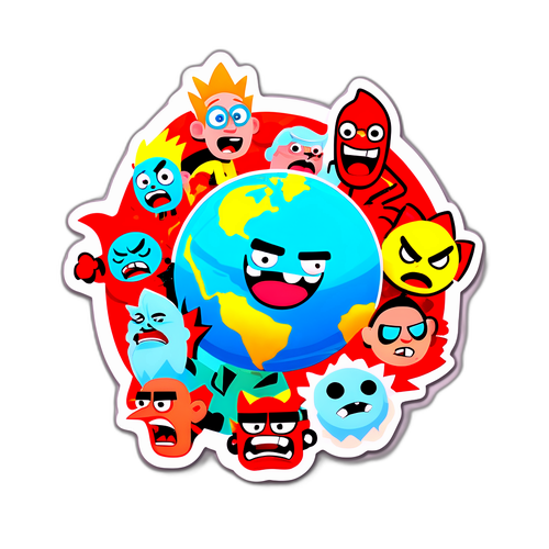 Wereldwijde Chaos sticker