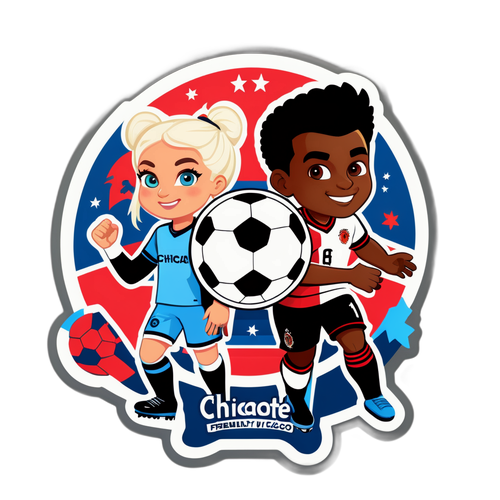 Charlotte vs Chicago Soccer Match Sticker