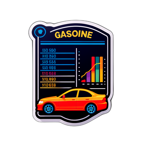 Benzin ve Motor Fiyatları Grafiği Sticker'ı