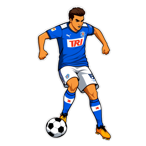 Cruz Azul vs Tigres Soccer Action Sticker