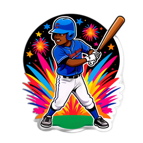 Junior Caminero Home Run Celebration