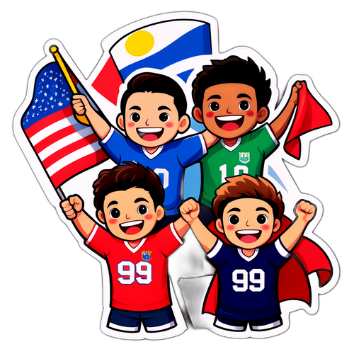 Nhãn dán phong cách hoạt hình cho người hâm mộ