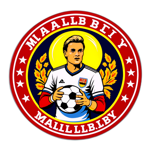 Retro Badge-Sticker for Mjällby Fotball
