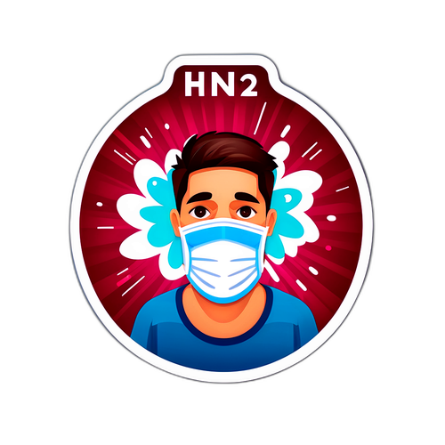 Sticker sobre la gripe H3N2