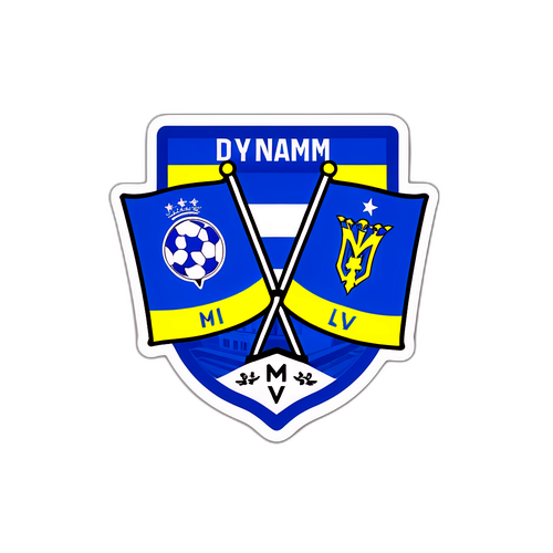 Návrh na samolepky pro zápas Dynamo Kyjev – M. Tel Aviv