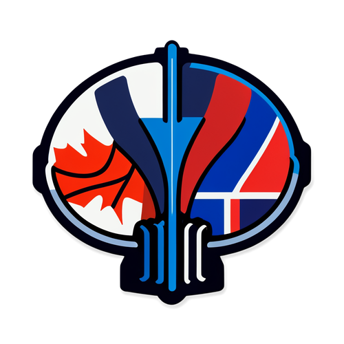 Unite with Passion! Discover the Vibrant Symbol of Canada and France in Basketball!